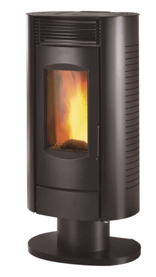 Poêle à granulés Arenga noir IPE6 sur pied