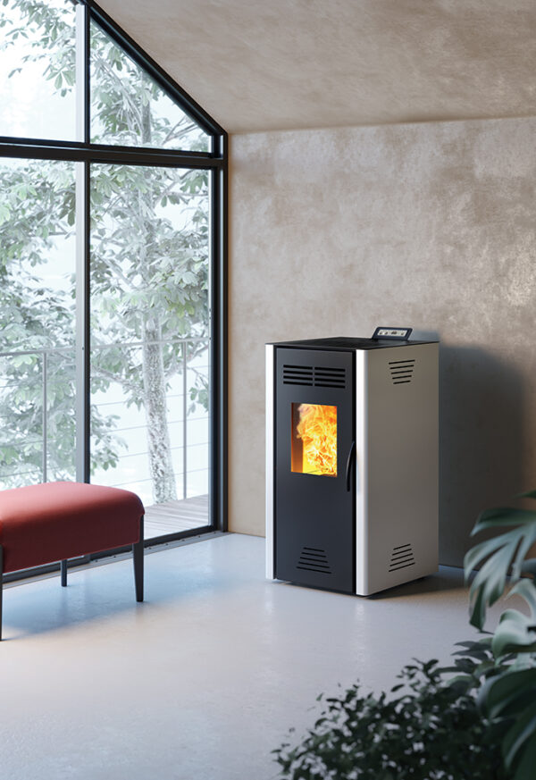 Poêle à granulés Adrano 7 gris