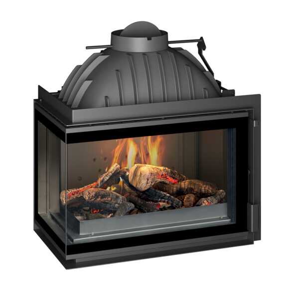 Foyer à Bois d'angle 700 Vitre Gauche - Cheminée