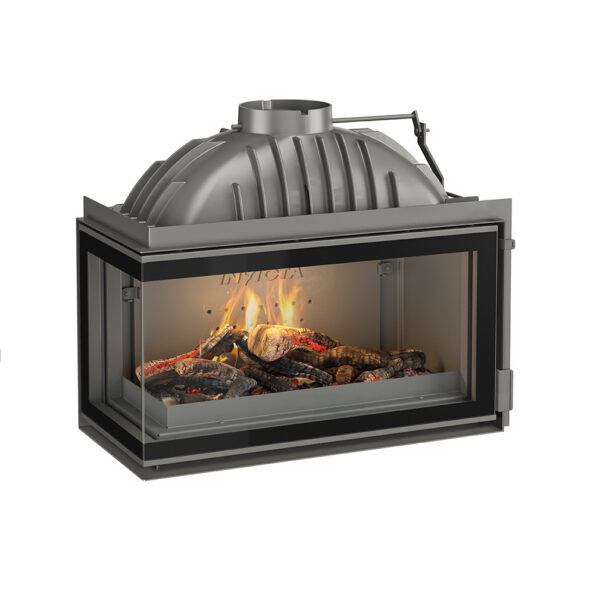 Foyer à Bois d'angle 800 Vitre Gauche - Cheminée