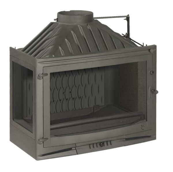 Foyer à bois 700 Sélénic vitre côté gauche - avec volet